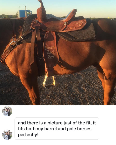 Close up of barrel saddle